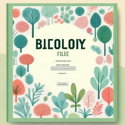 A cover page for a biology practical file