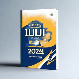 Create an A4 sized book cover for an elementary school level sports and arts competition