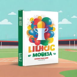 Create an A4 sized book cover for an elementary school level sports and arts competition