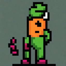 Create a 32x32 pixel art character for a 2D platformer video game