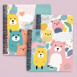 Create colorful and vibrant notebook covers featuring fun and engaging designs