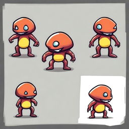 A simple enemy design for a 2D platformer video game