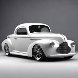 Create a custom hypercar that combines the classic design of a 1939 Chevy coupe with the modern aesthetics of a Camaro