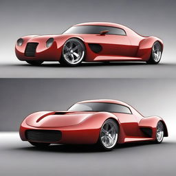 Create a custom hypercar that combines the classic design of a 1939 Chevy Coupe with the modern likeness of a Camaro