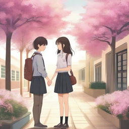 A romantic story set in a school