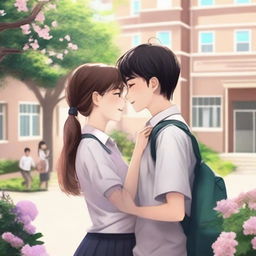 A romantic story set in a school