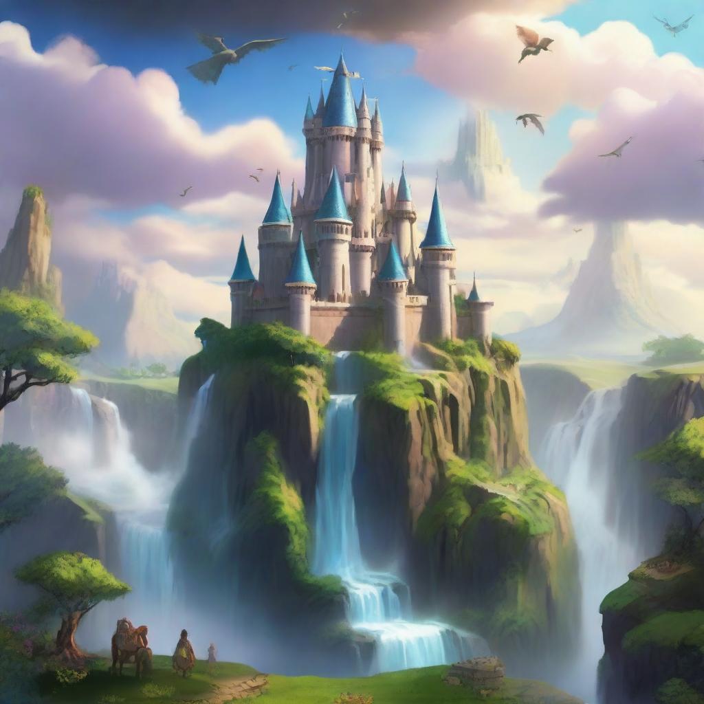 A fantastical kingdom set in the sky