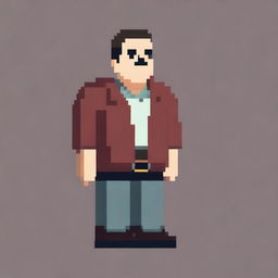 A simple pixel art image of a father