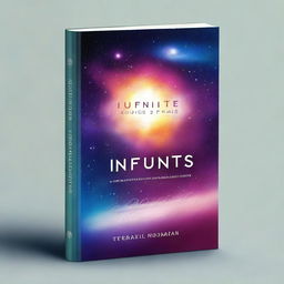 Create a book cover for an astronomy book titled 'Infinite Skies: A Guide to the Cosmos'