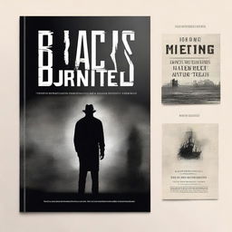 Create a visually striking book cover for a fiction book titled 'Black's United'