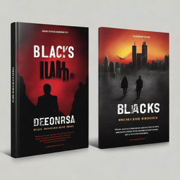 Create a visually striking book cover for a fiction book titled 'Black's United'