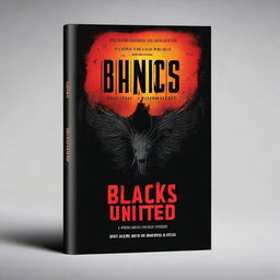 Create a visually striking book cover for a fiction book with the theme 'Black's United'