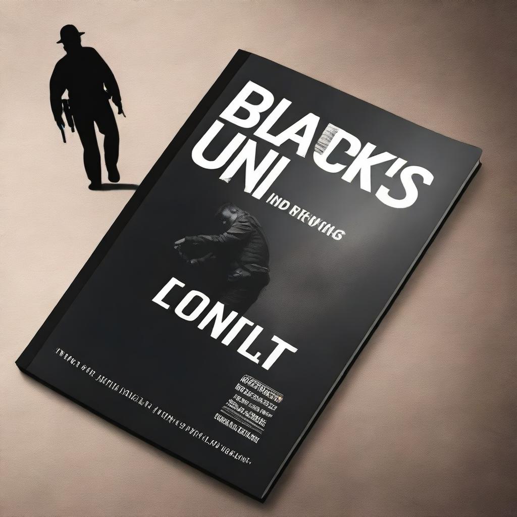 Create a visually striking book cover for a fiction book with the theme 'Black's United'