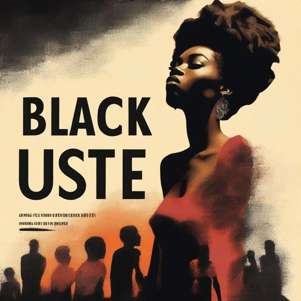 A powerful and evocative book cover design with the theme 'Black's united'