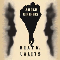 A powerful and evocative book cover design with the theme 'Black's united'