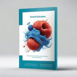 Create a PhD thesis cover book design featuring a detailed illustration of a thrombus