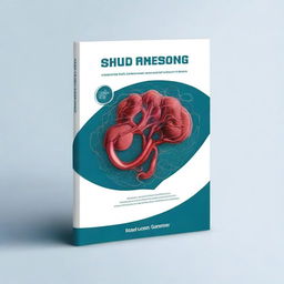 Create a PhD thesis cover book design featuring a detailed illustration of a thrombus