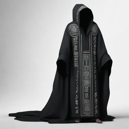 A long black robe that wraps around the body of Mûrz, completely hiding his skeletal appearance