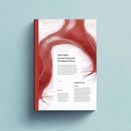 Create a book cover for a medical PhD thesis about arterial clots