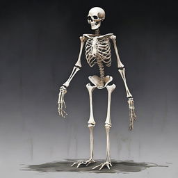 Mûrz is an imposing sentient skeleton with a tall and slender figure