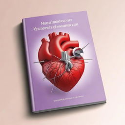 A detailed and informative book cover design for a heart surgery manual