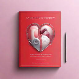 A professional and clean book cover design for a heart surgery manual