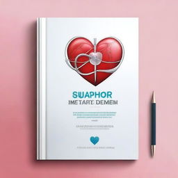 A professional and clean book cover design for a heart surgery manual