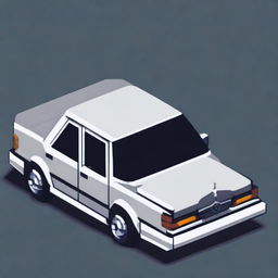 A pixel art representation of a Mercedes-Benz Pro Max Series car