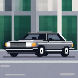 A pixel art representation of a Mercedes-Benz Pro Max Series car