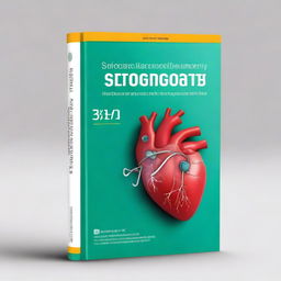 A professional and clean book cover design for an educational heart surgery manual