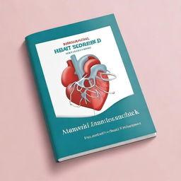 A professional and clean book cover design for an educational heart surgery manual