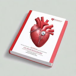 A professional and clean book cover design for an educational heart surgery manual with no words