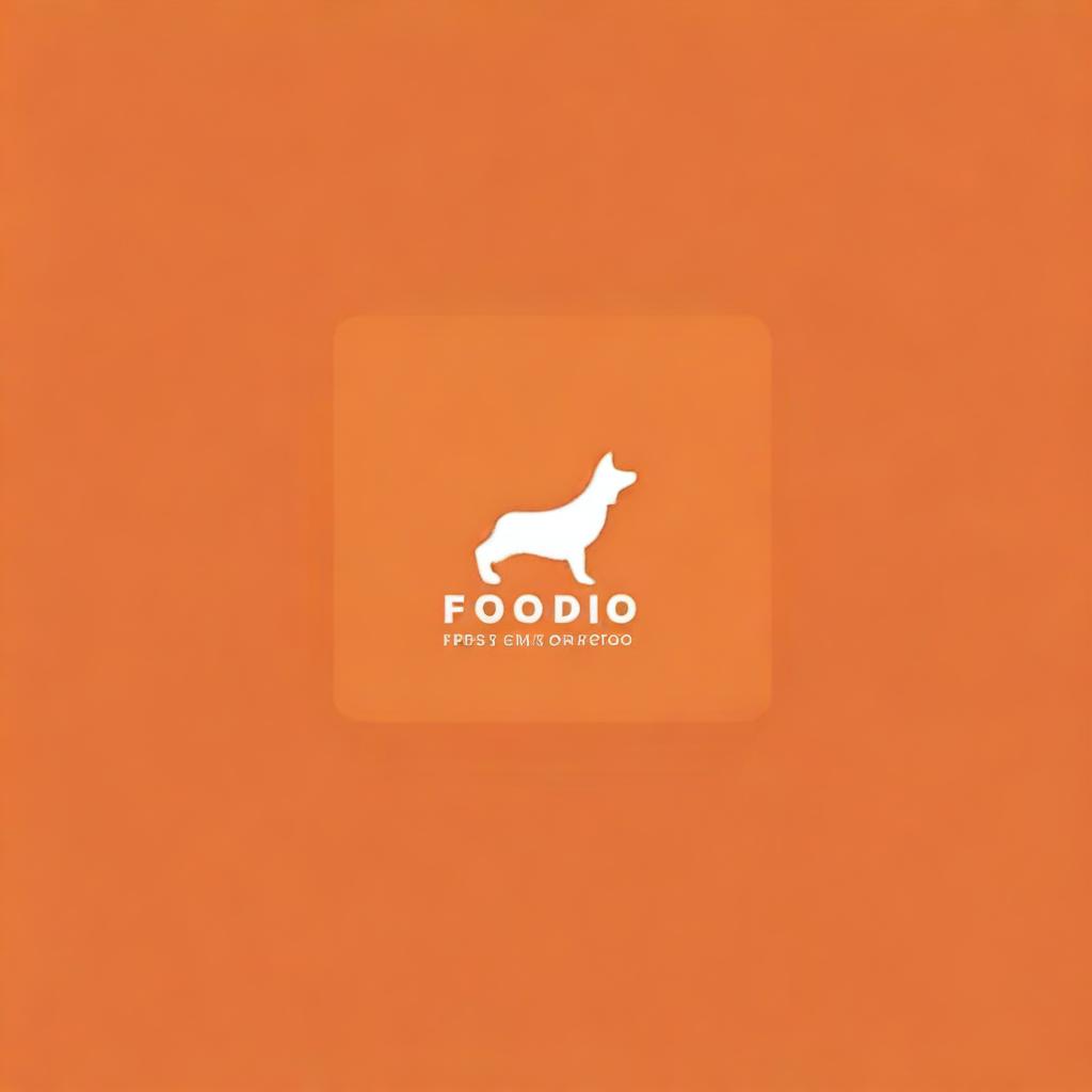 Create a flat vector, illustrative-style abstract concept logo design for an online home food delivery outlet named 'Foodio'