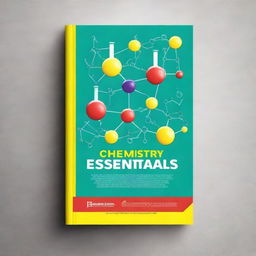 Create a captivating 6"x9" book cover for the book 'Chemistry Essentials for Dummies'