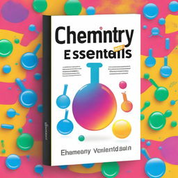 Create a captivating 6"x9" book cover for the book 'Chemistry Essentials for Dummies' with the title at the top and the author name 'John T