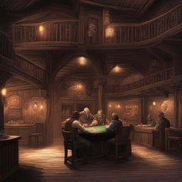 A fantasy western style saloon set in the Dungeons and Dragons world