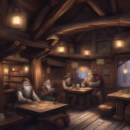 A fantasy western style saloon set in the world of Dungeons and Dragons