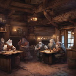 A fantasy western style saloon set in the world of Dungeons and Dragons