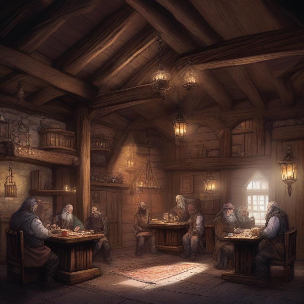 A fantasy western style saloon set in the world of Dungeons and Dragons