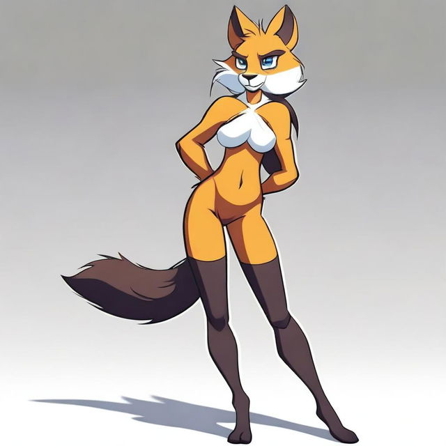 Create an image of a furry character with a sexy appearance