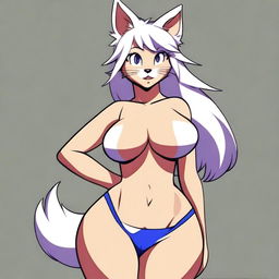 Create an image of a furry character with a sexy appearance