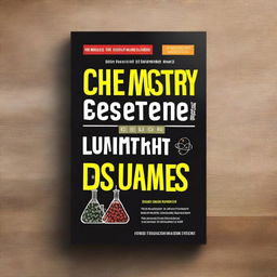 Create a captivating 6"x9" book cover for the book 'Chemistry Essentials for Dummies' with the title 'Chemistry Essentials for Dummies' at the top and the author name 'John T