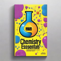 Create a captivating 6"x9" book cover for the book titled 'Chemistry Essentials for Dummies' with the title at the top and the author name 'John T