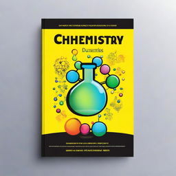 Create a captivating 6"x9" book cover for the book titled 'Chemistry Essentials for Dummies' with the title at the top and the author name 'John T