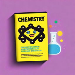 Create a captivating 6"x9" book cover for the book titled 'Chemistry Essentials for Dummies' with the title 'Chemistry Essentials for Dummies' at the top and the author name 'John T