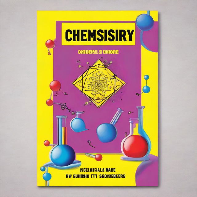 Create a captivating 6"x9" book cover for the book titled 'Chemistry Essentials for Dummies' with the title 'Chemistry Essentials for Dummies' at the top and the author name 'John T