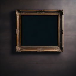 A horizontal vintage art frame mockup with dimensions 17x11 inches