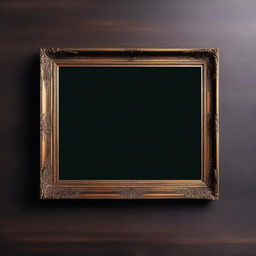 A horizontal vintage art frame mockup with dimensions 8x6 inches