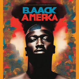 Create a book cover for the title 'Black America'