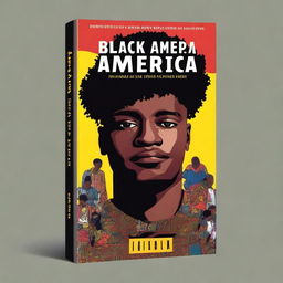 Create a book cover for the title 'Black America'